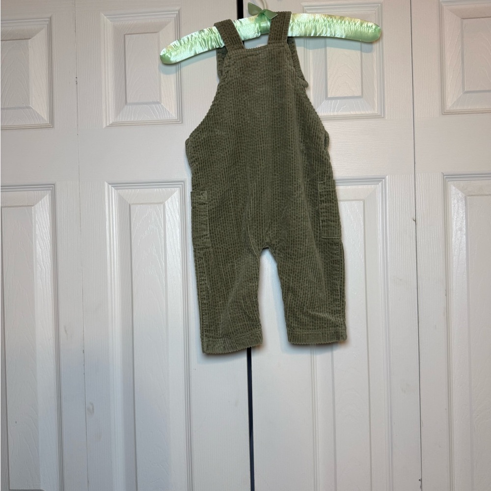 Disney Kids Olive Green Corduroy Overalls - Picture 5 of 8